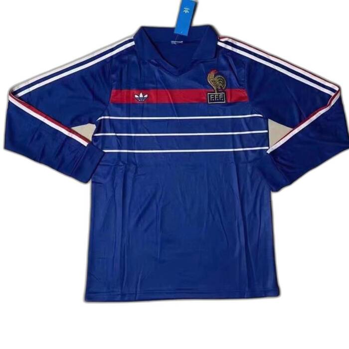 EURO 84 France Jersey home kit 1984 retro reissue free shipping - 图片 2