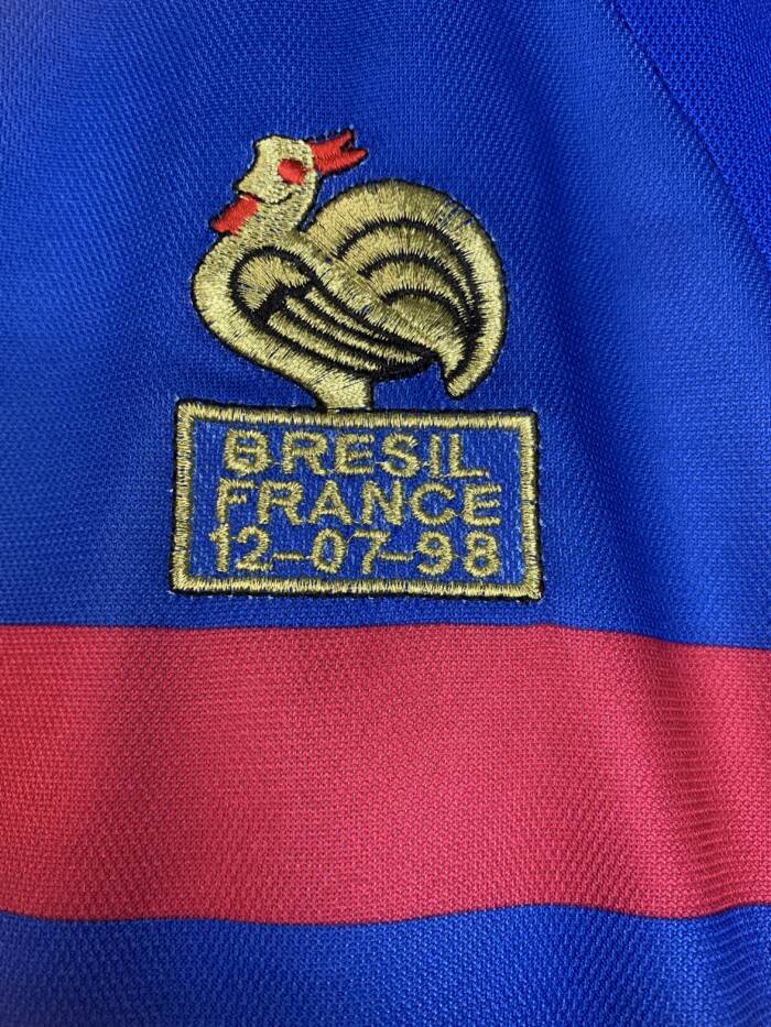 World Cup 98 France Jersey Home kit 1998 retro reissue free shipping - 图片 5