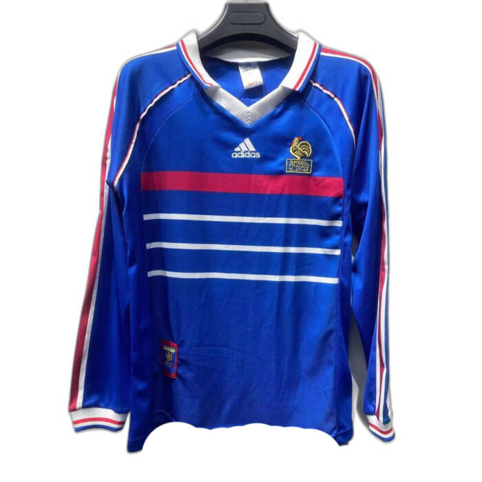 World Cup 98 France Jersey Home kit 1998 retro reissue free shipping - 图片 3